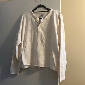 NWT - cream colored sweatshirt AERIE BRAND